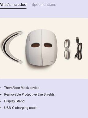 Therabody LED Facial Mask – White